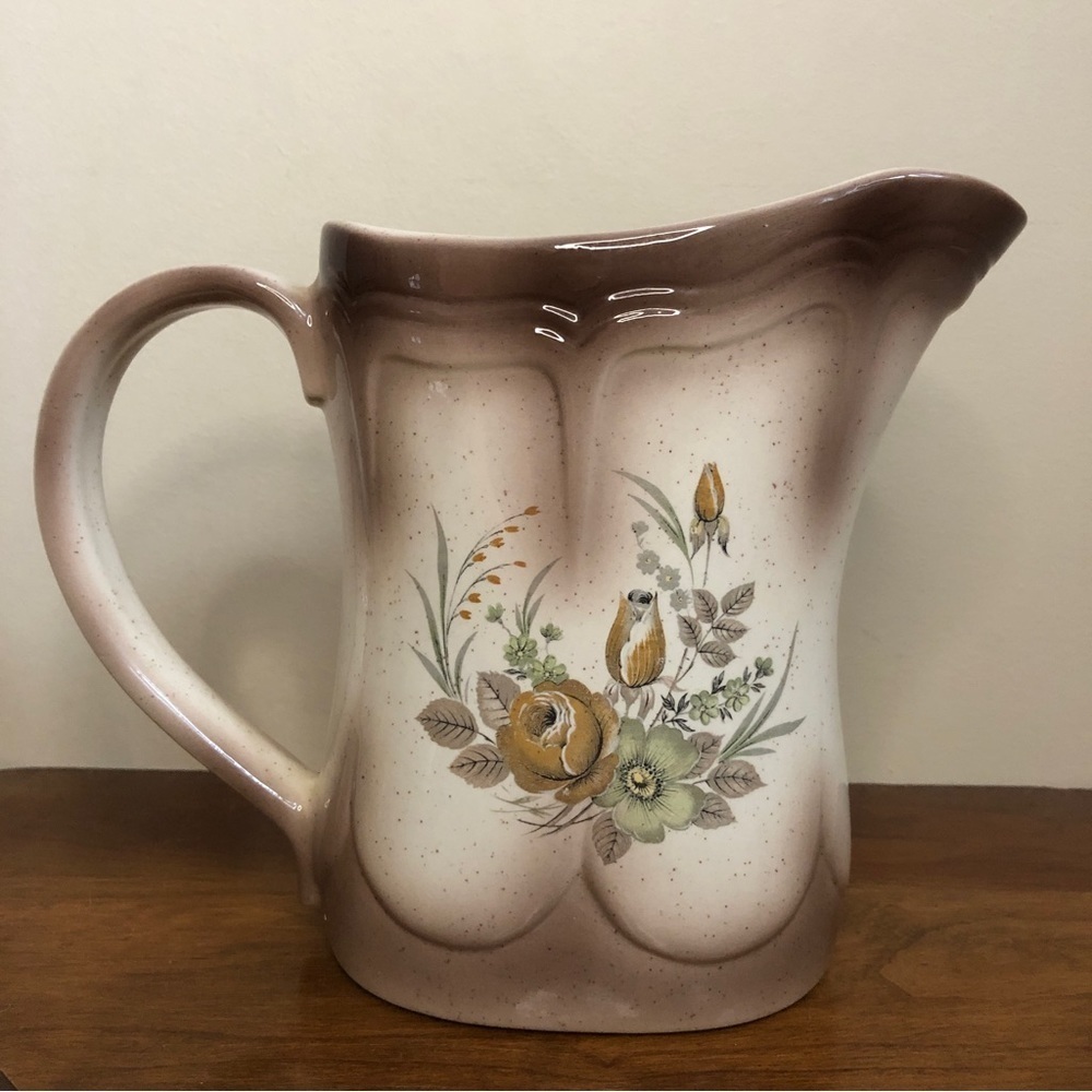 Handmade floral Pitcher